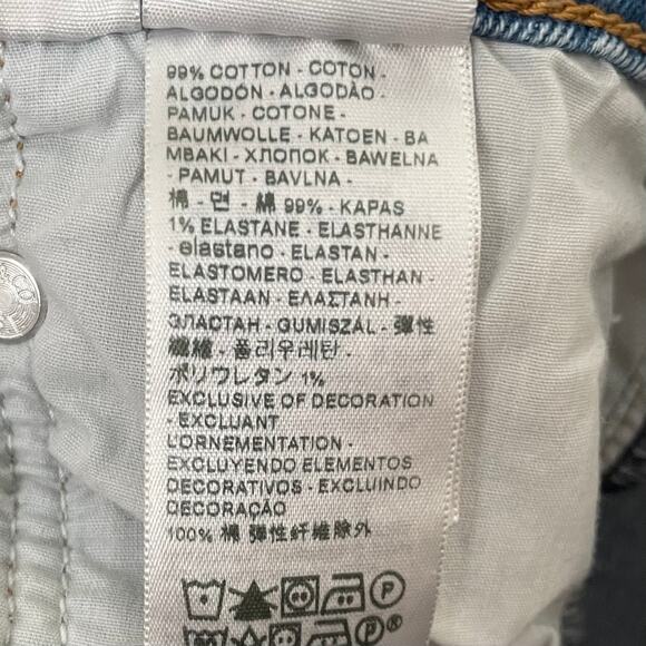 Levis Jeans Womens Size 33 Blue Ribcage Straight Ankle Premium Denim High Rise - Picture 12 of 13